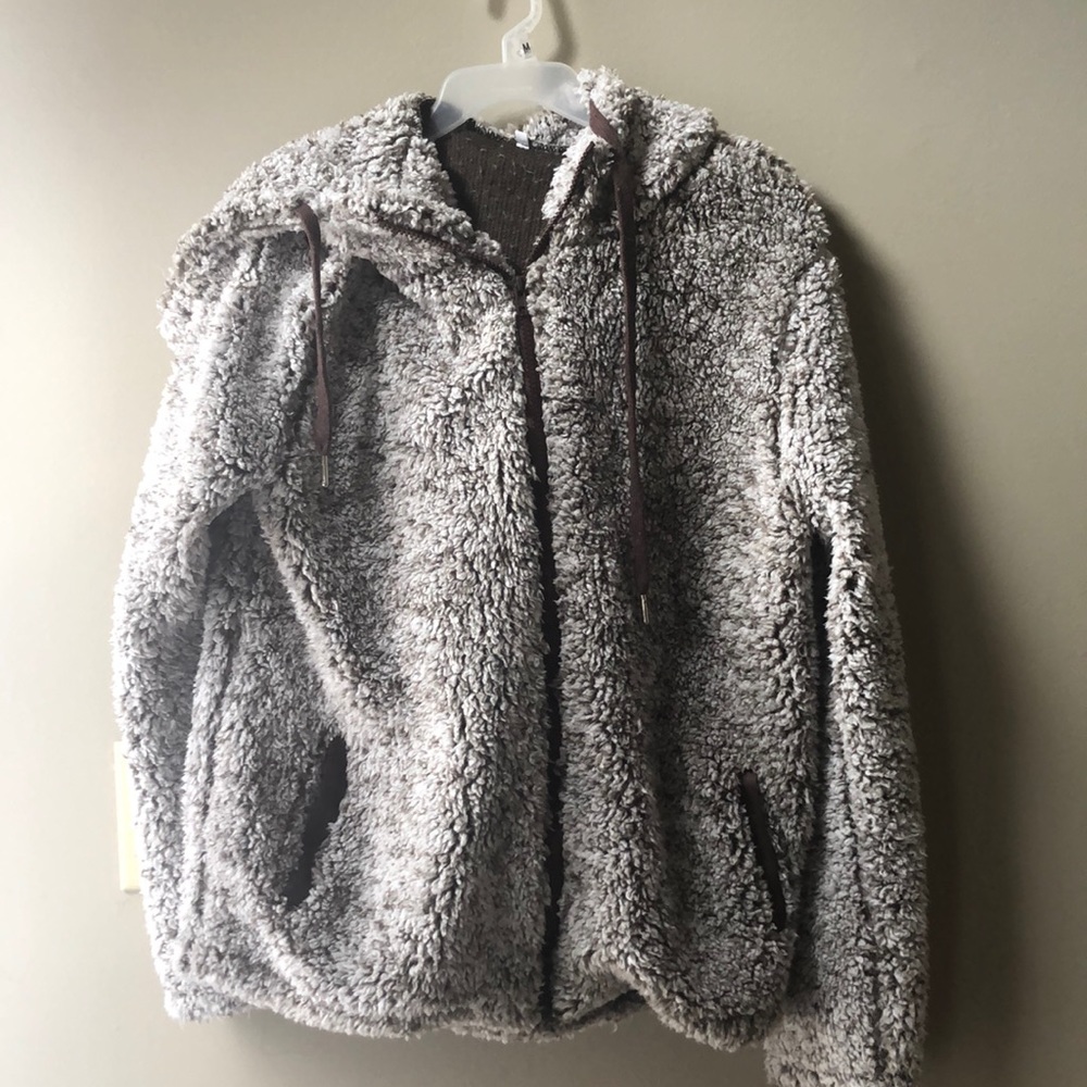 SOLD Brown and white Sherpa